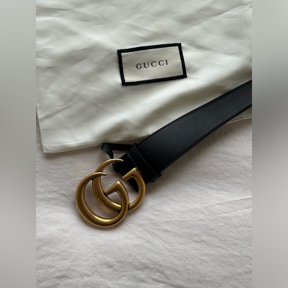 GUCCI Belt with gold GG Buckle main image 4